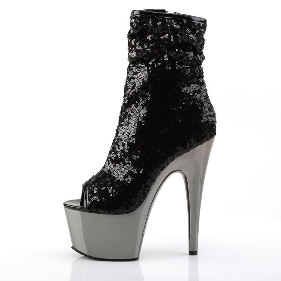 Women's Pleaser Adore-1008SQ Ankle Boots Black | 271EBZNRI