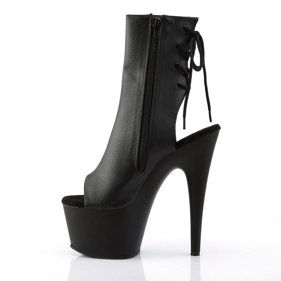 Women's Pleaser Adore-1018 Ankle Boots Black | 671COPFBK