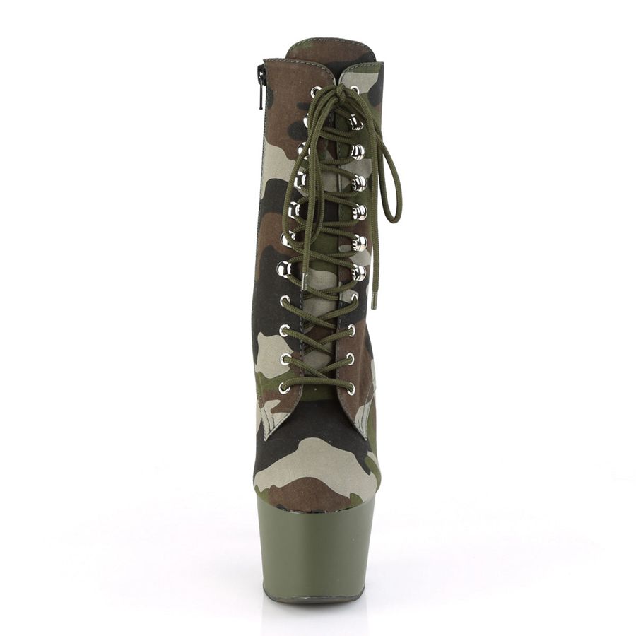 Women's Pleaser Adore-1020CAMO Ankle Boots Camouflage | 410HTWRLP