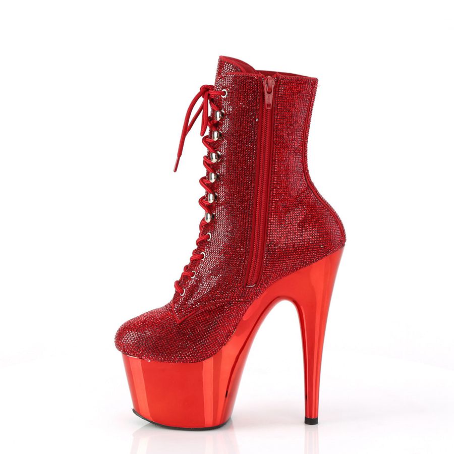 Women's Pleaser Adore-1020CHRS Ankle Boots Red | 510FRCBZU