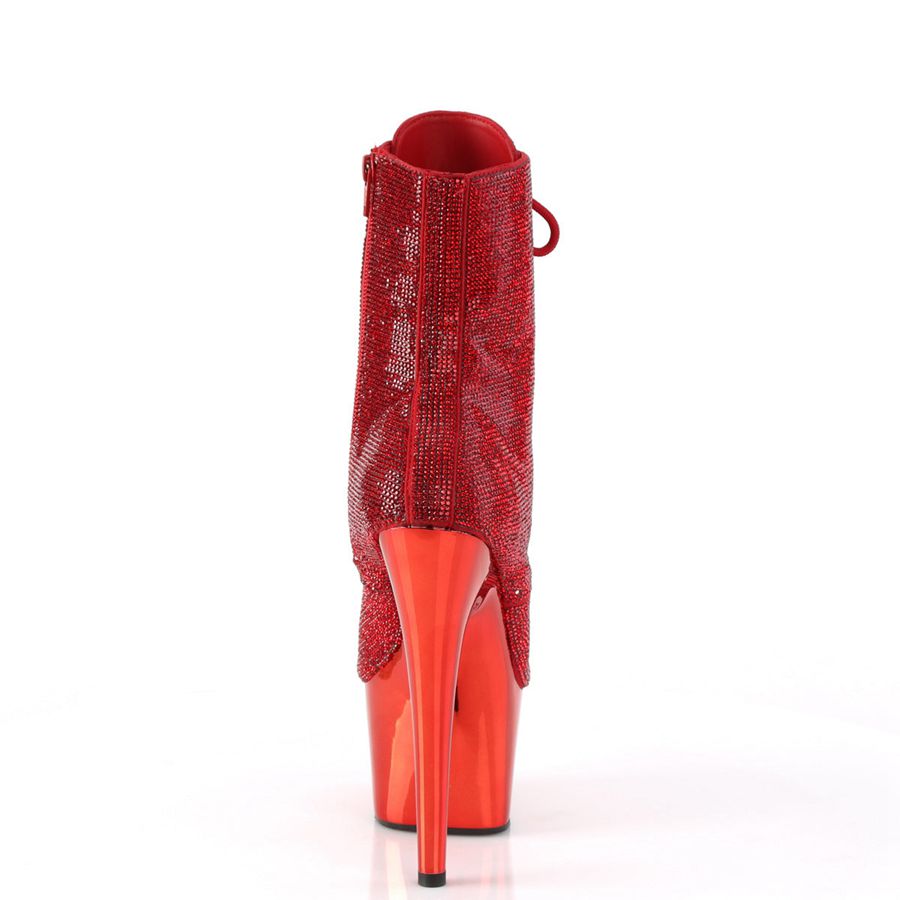 Women's Pleaser Adore-1020CHRS Ankle Boots Red | 510FRCBZU