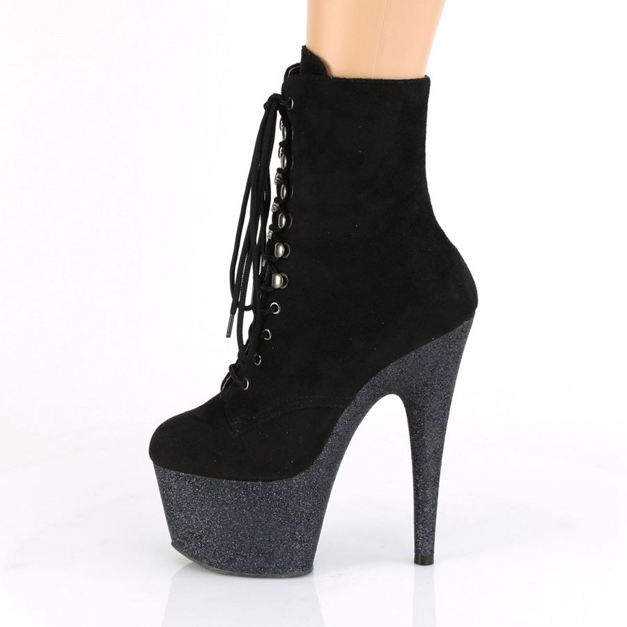 Women's Pleaser Adore-1020FSMG Ankle Boots Black | 053GYLUQA