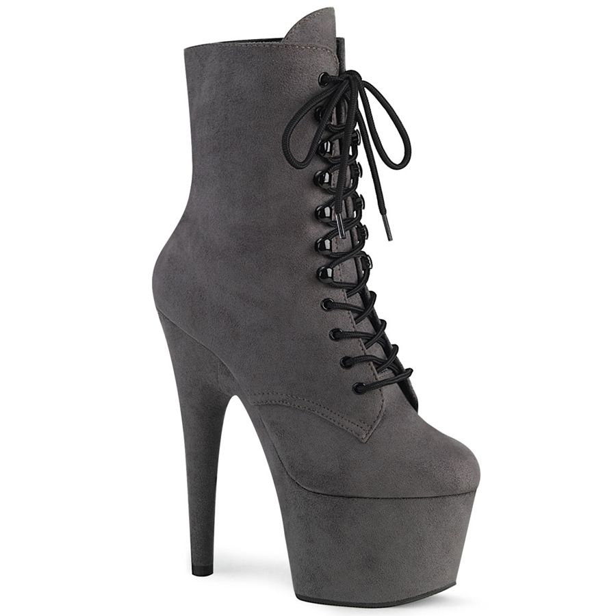 Women\'s Pleaser Adore-1020FS Ankle Boots Grey | 598RQCXBO