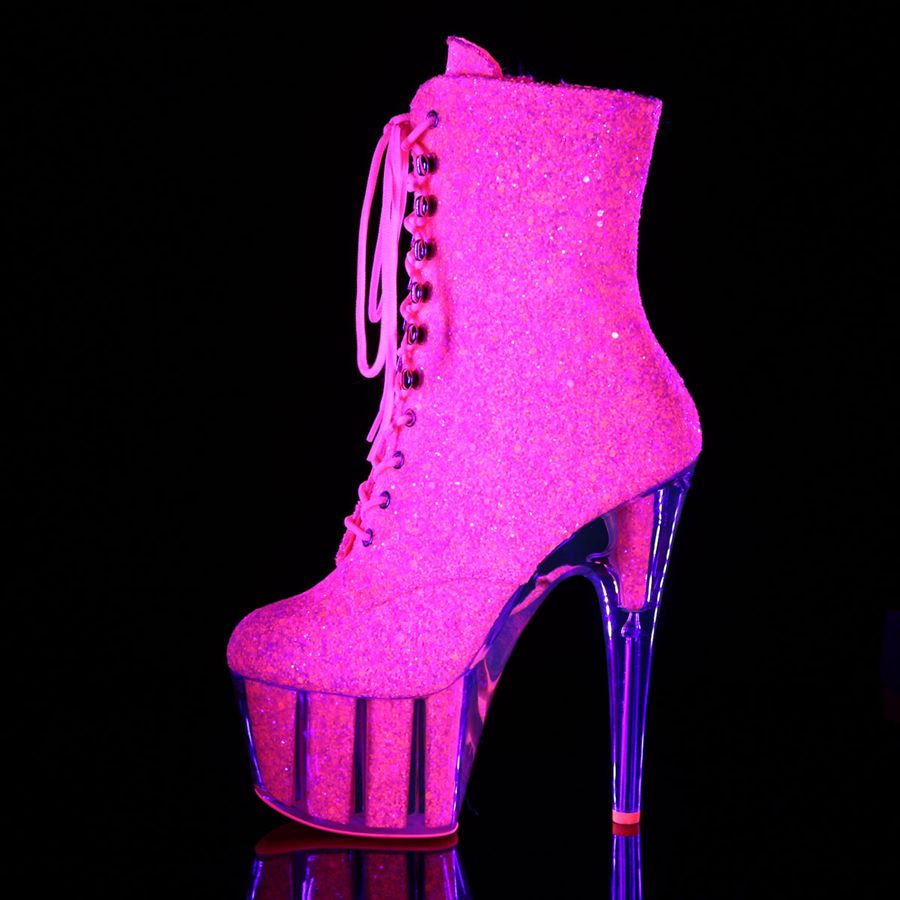 Women's Pleaser Adore-1020G Ankle Boots Pink | 327RVWOLH