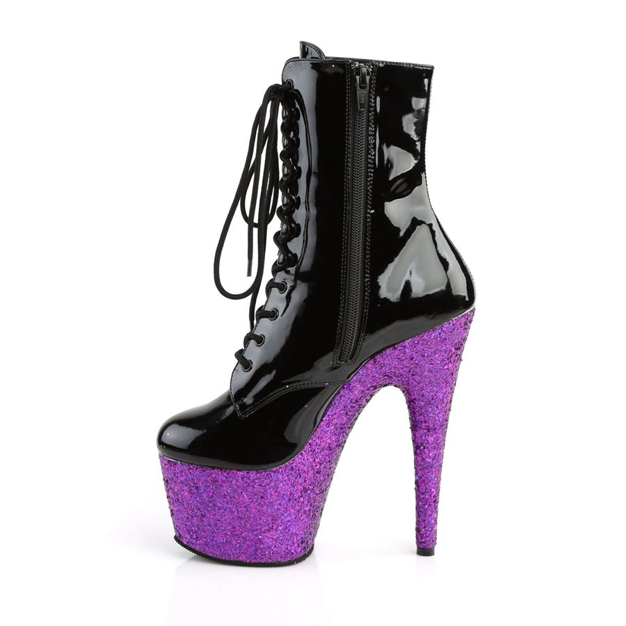 Women's Pleaser Adore-1020LG Ankle Boots Purple | 620WHOQBJ