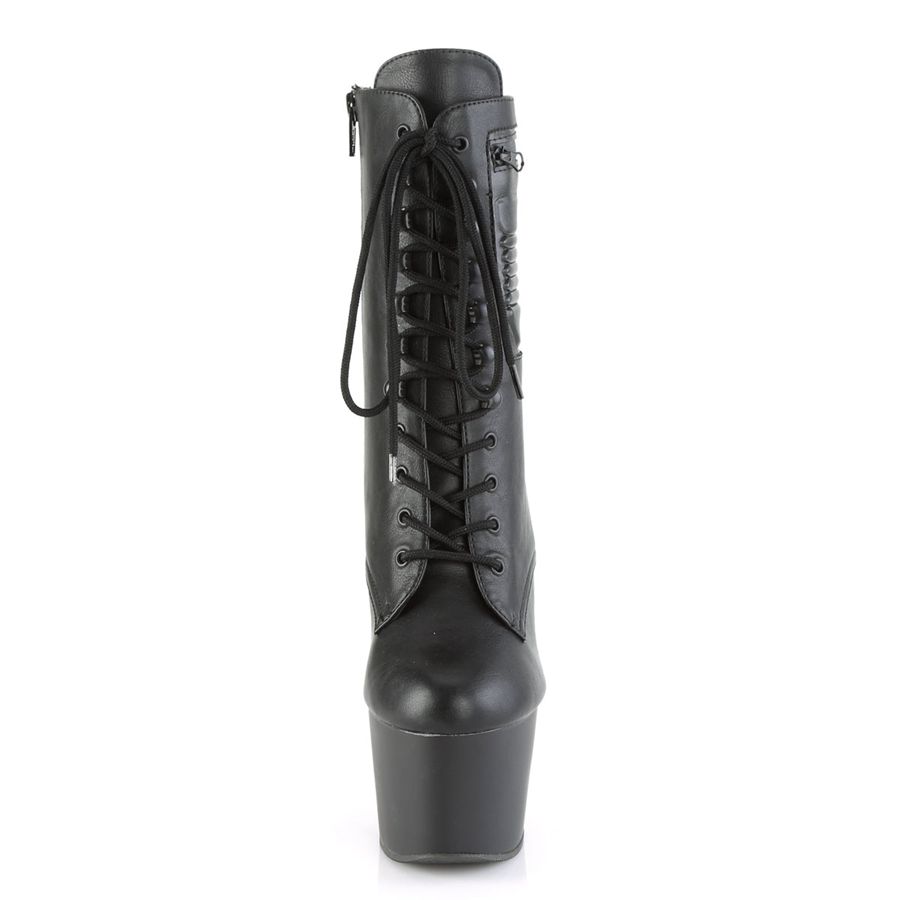 Women's Pleaser Adore-1020PK Ankle Boots Black | 398PDYCQO