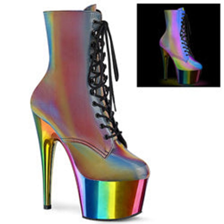 Women's Pleaser Adore-1020RC-REFL Ankle Boots Multicolor | 547LFEXYJ