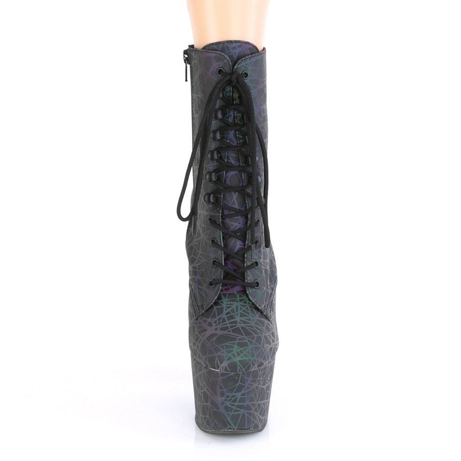 Women's Pleaser Adore-1020REFL Ankle Boots Green | 413DLVYHE