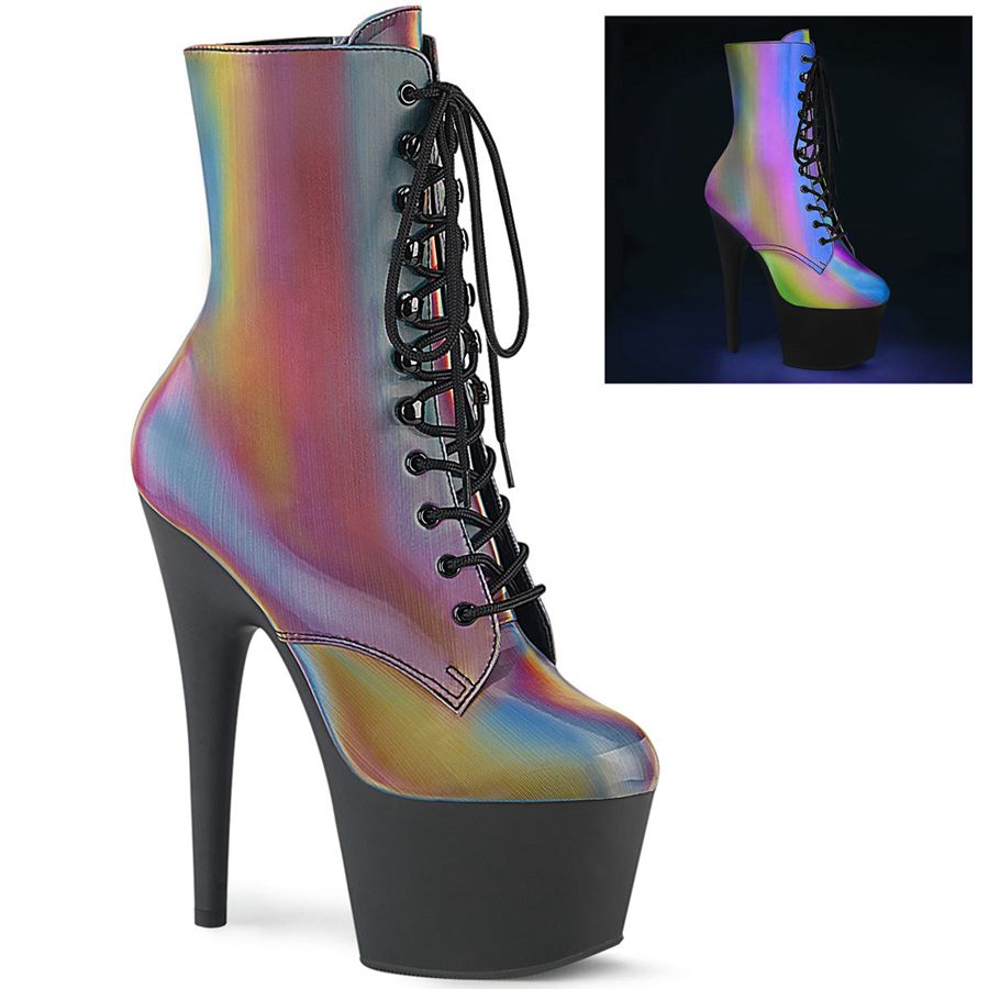 Women\'s Pleaser Adore-1020REFL Ankle Boots Multicolor | 518XSZYDW