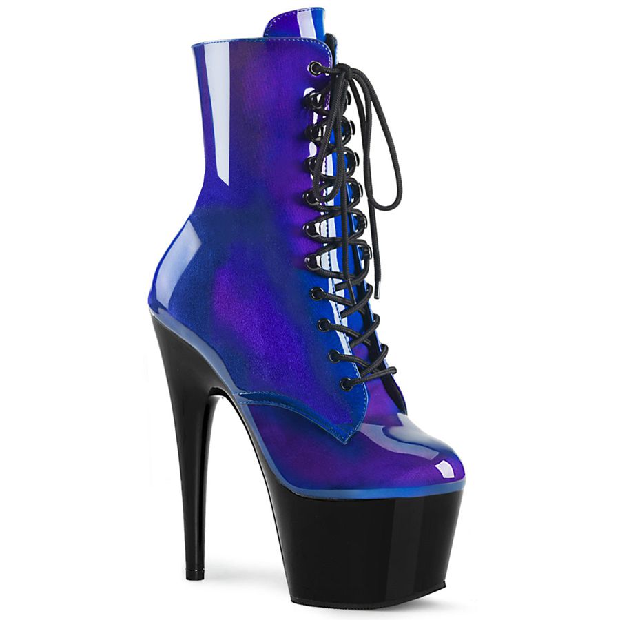 Women\'s Pleaser Adore-1020SHG Ankle Boots Blue | 291AMXQJI