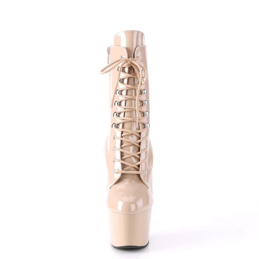 Women's Pleaser Adore-1020 Ankle Boots Beige | 631IYPOXG