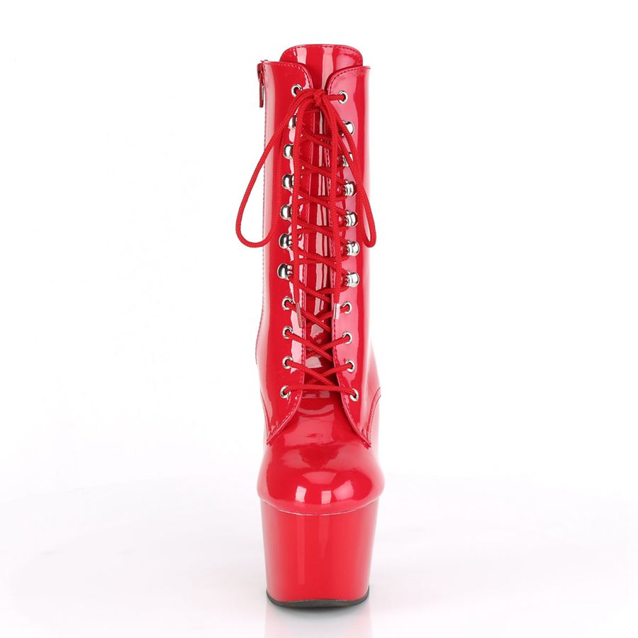 Women's Pleaser Adore-1020 Ankle Boots Red | 281KDLVBW