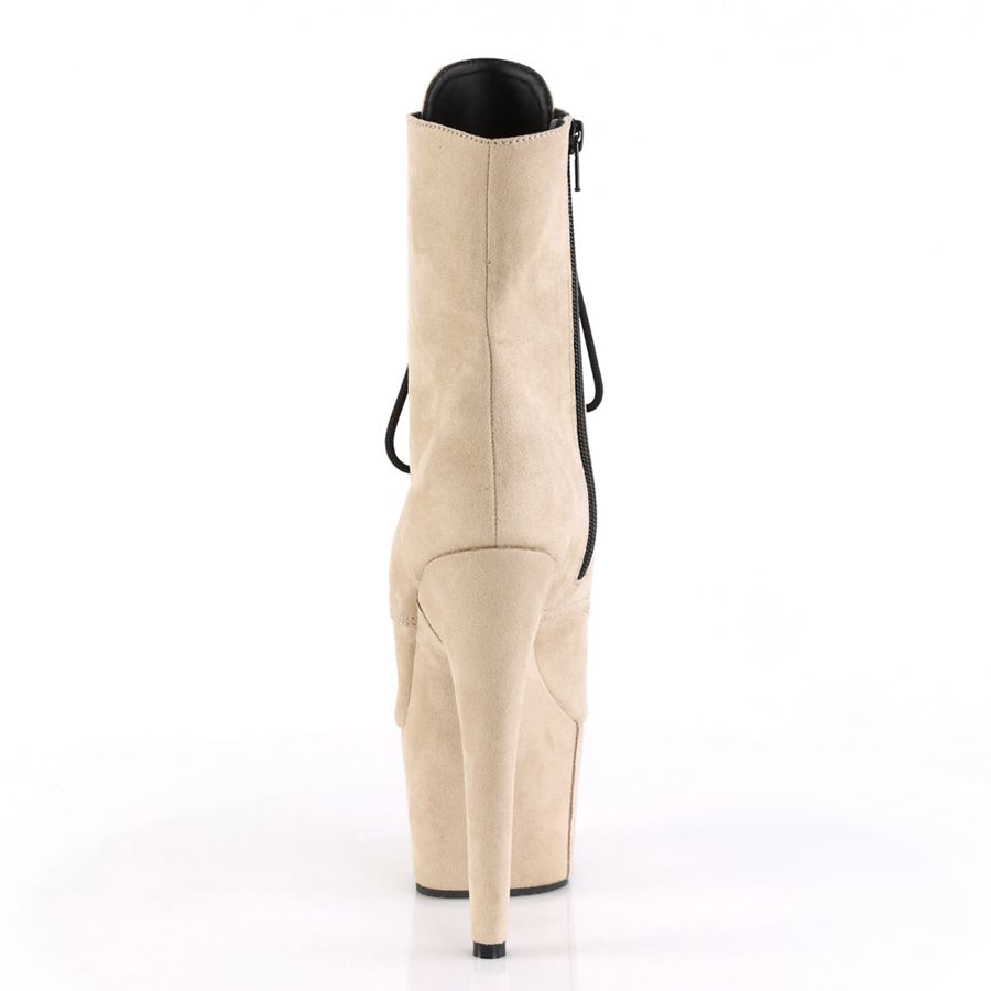 Women's Pleaser Adore-1021FS Ankle Boots Beige | 876AWLHNG