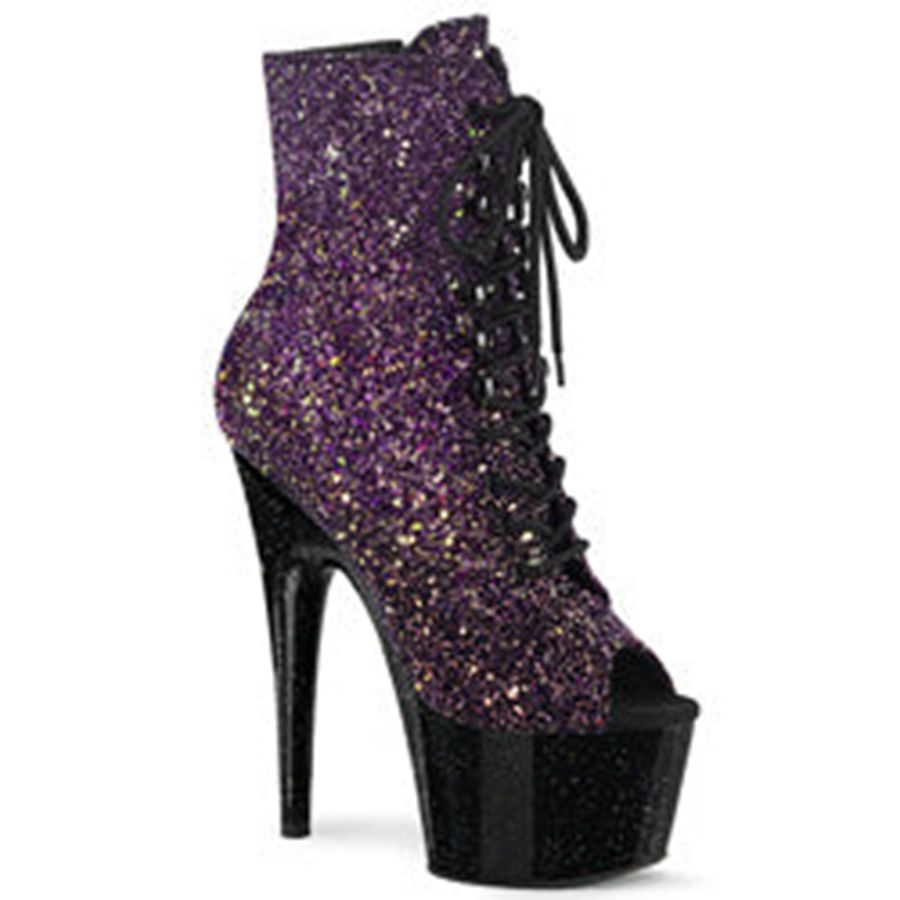 Women's Pleaser Adore-1021OMBG Ankle Boots Purple | 289CSTWFP