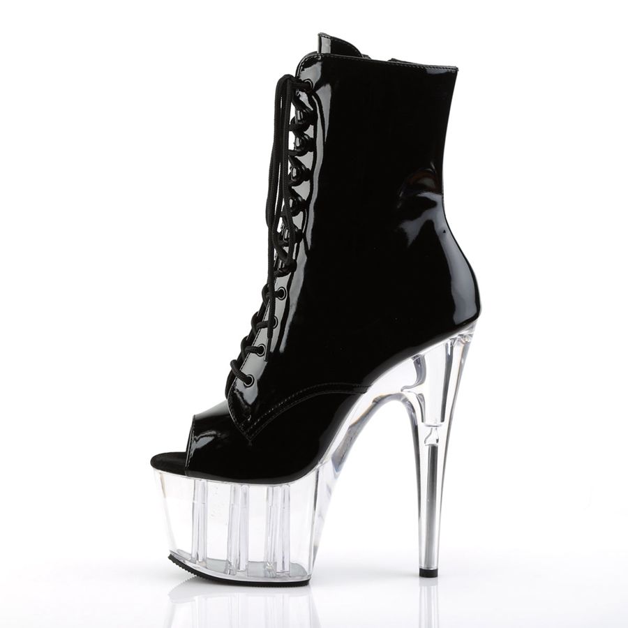 Women's Pleaser Adore-1021 Ankle Boots Clear | 359KSUOYG