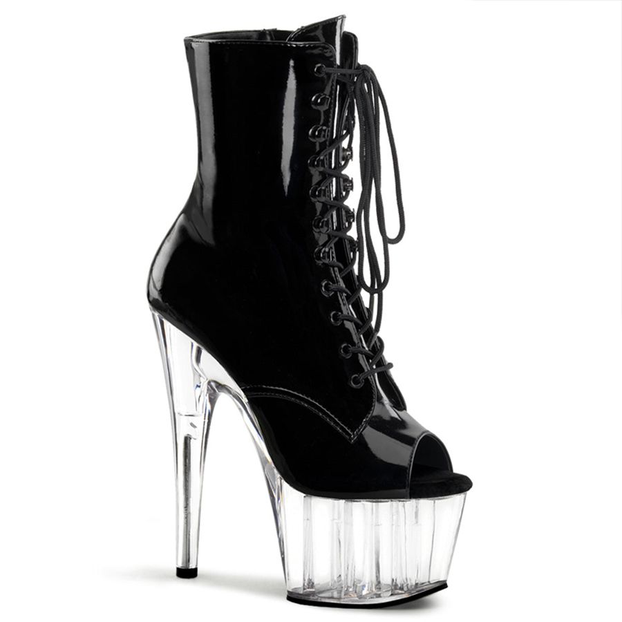 Women\'s Pleaser Adore-1021 Ankle Boots Clear | 359KSUOYG