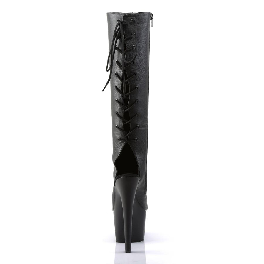 Women's Pleaser Adore-2018 Knee High Boots Black | 817RWYUQF