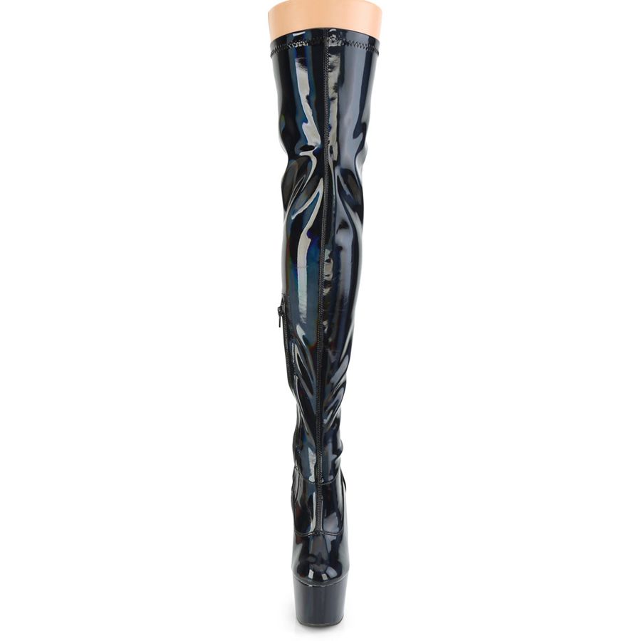 Women's Pleaser Adore-3000HWR Thigh High Boots Black | 532RCYVPF