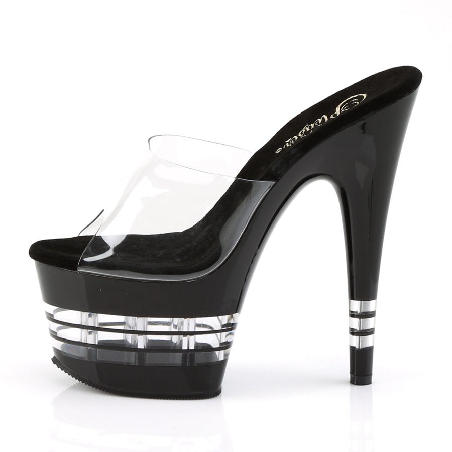 Women's Pleaser Adore-701LN Platform Sandals Black | 458HKITSQ