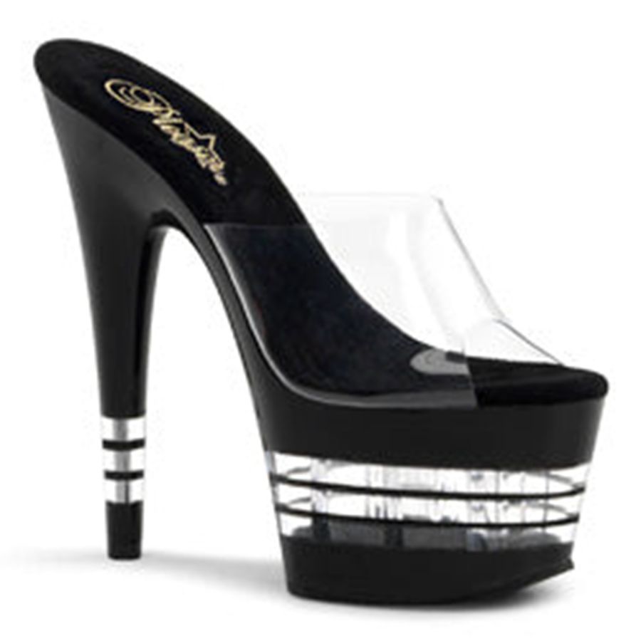 Women's Pleaser Adore-701LN Platform Sandals Black | 458HKITSQ