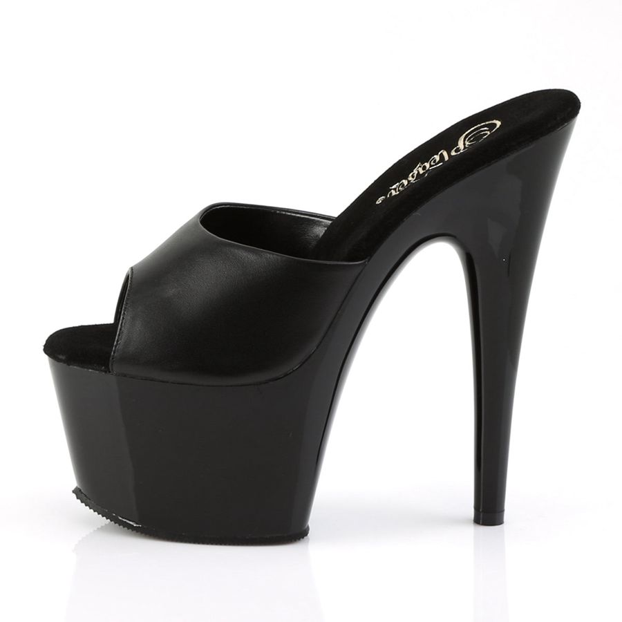 Women's Pleaser Adore-701 Platform Sandals Black | 365CZPNJA