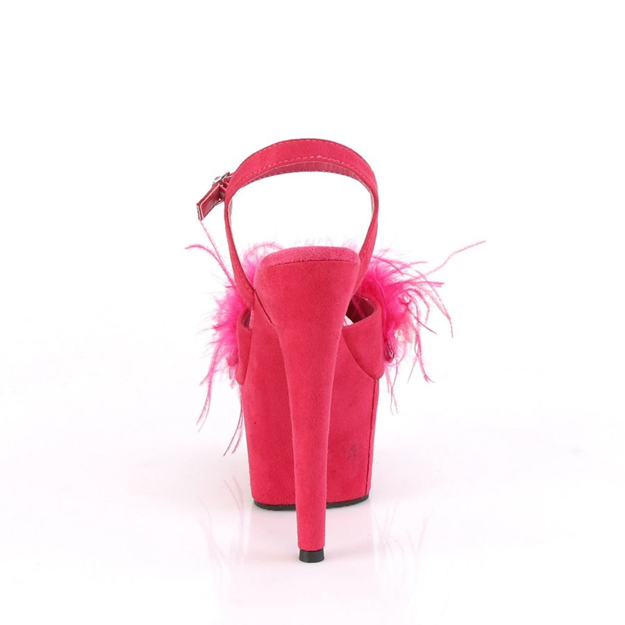 Women's Pleaser Adore-709F Ankle Strap Sandals Pink | 314VLUNOH