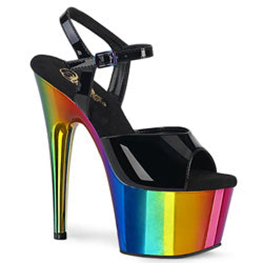 Women's Pleaser Adore-709RC Ankle Strap Sandals Multicolor | 495QISEZD