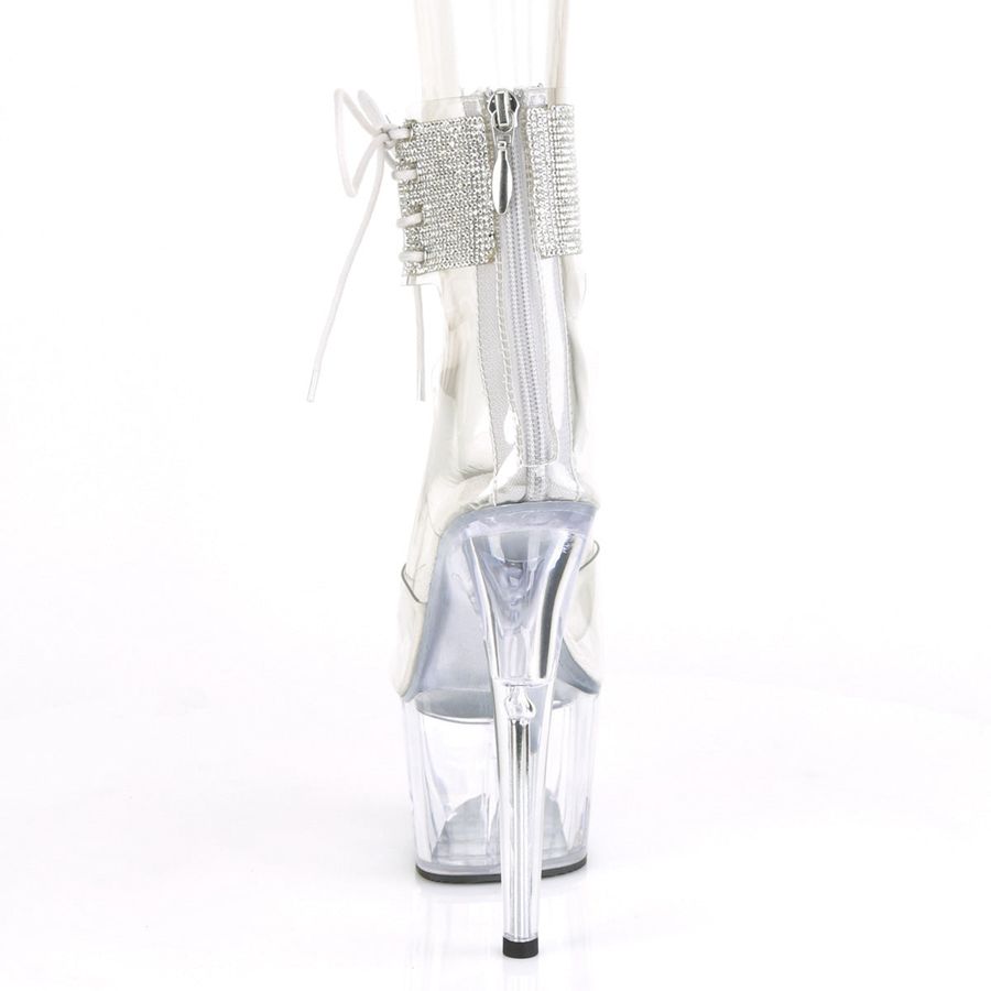 Women's Pleaser Adore-724RS Heels White | 612ZWOYCJ