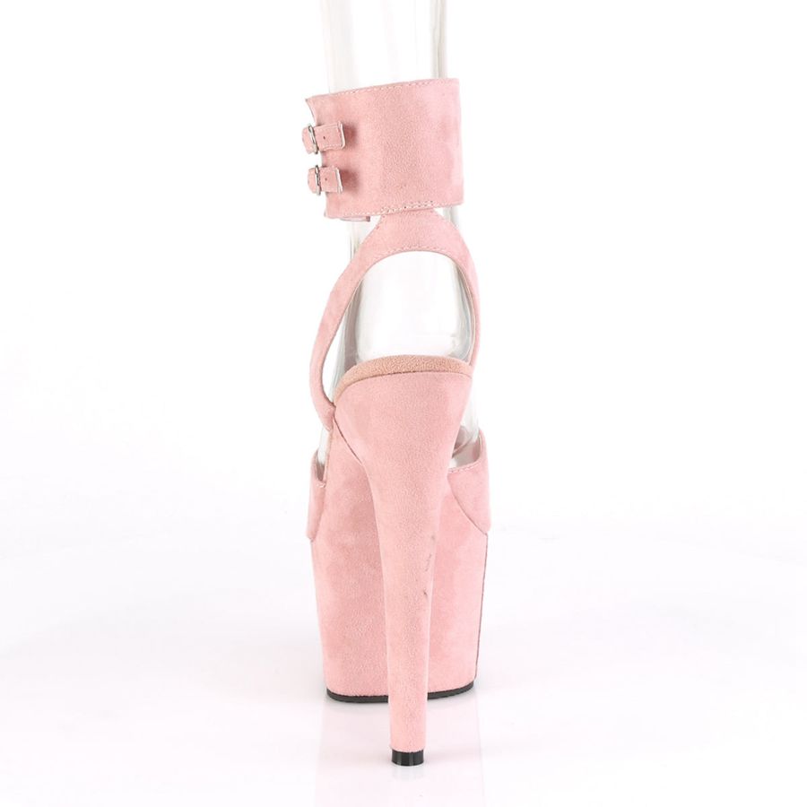 Women's Pleaser Adore-791FS Ankle Strap Sandals Pink | 428VGPZQD