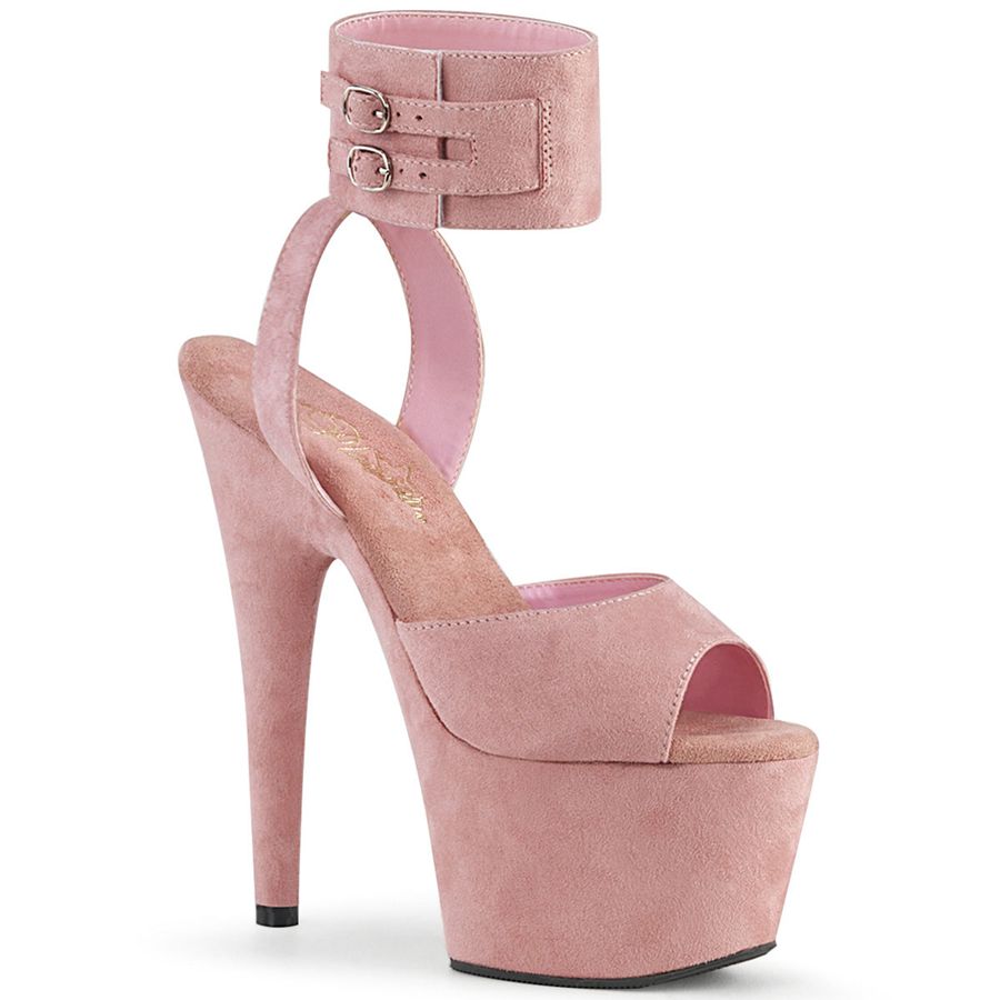 Women\'s Pleaser Adore-791FS Ankle Strap Sandals Pink | 428VGPZQD