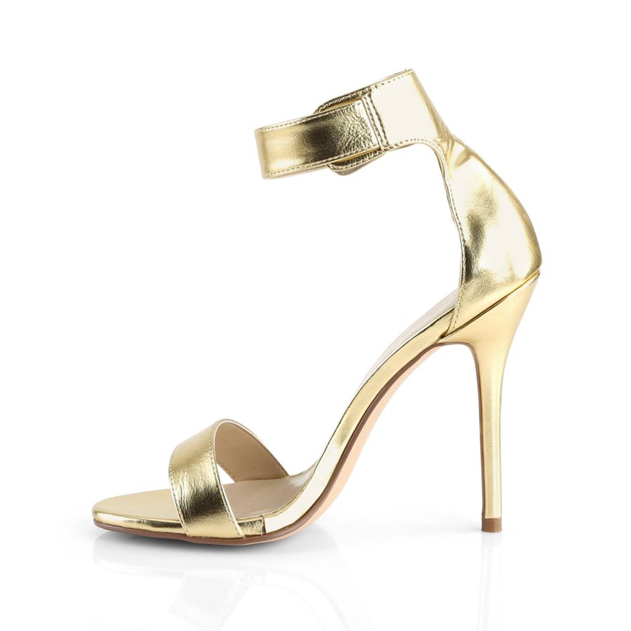 Women's Pleaser Amuse-10 Heels Gold | 057TMJFEL