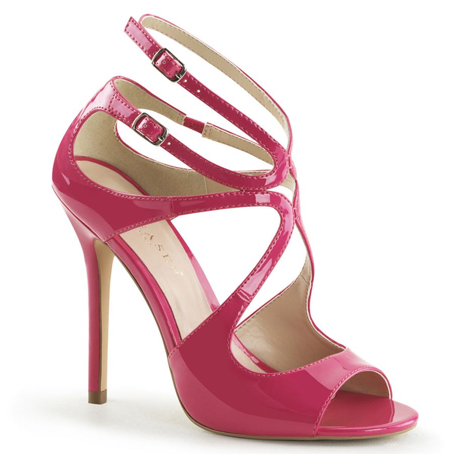 Women\'s Pleaser Amuse-15 Heels Pink | 489DXHMCI