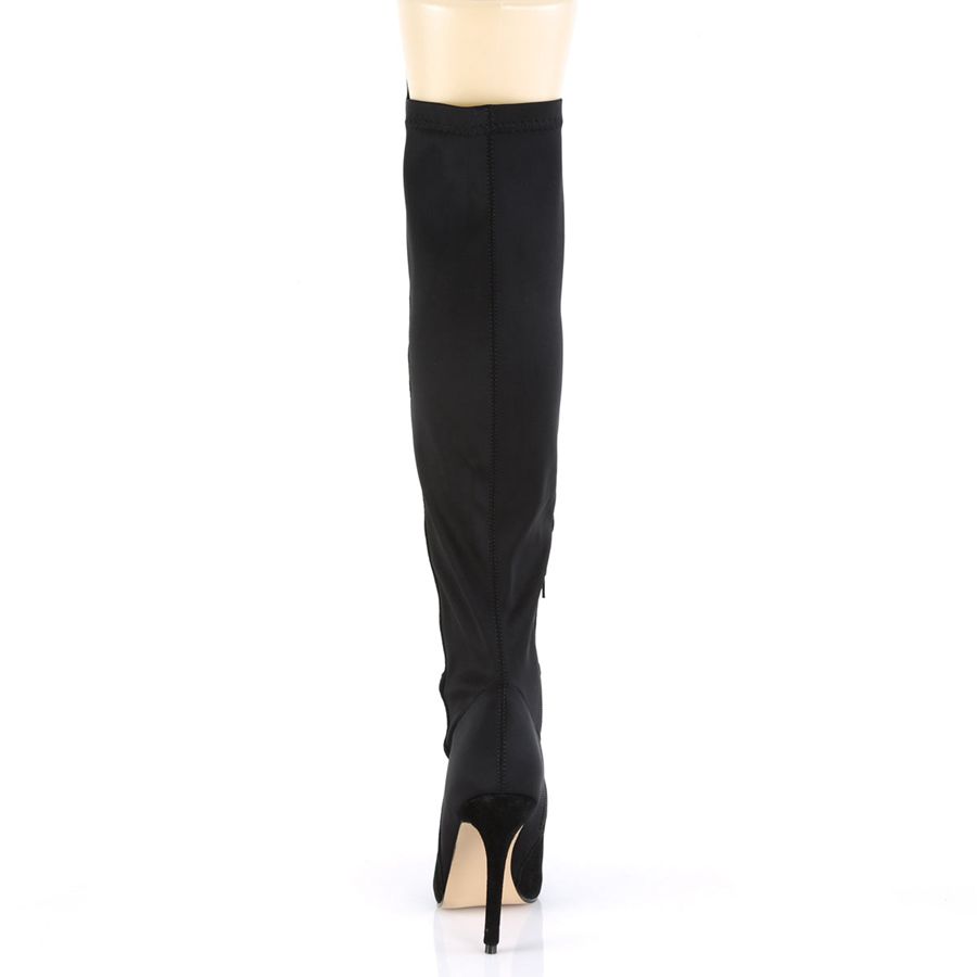 Women's Pleaser Amuse-2018 Knee High Boots Black | 685HXPMVC