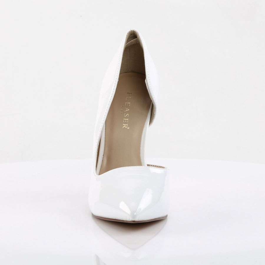 Women's Pleaser Amuse-22 Pumps White | 479QNUGRZ