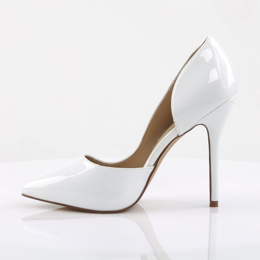 Women's Pleaser Amuse-22 Pumps White | 479QNUGRZ