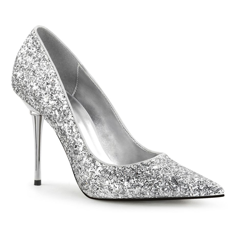 Women\'s Pleaser Appeal-20G Pumps Silver | 290OGBUAH