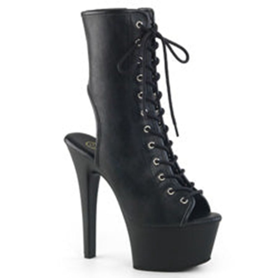 Women's Pleaser Aspire-1016 Ankle Boots Black | 846STJYMW