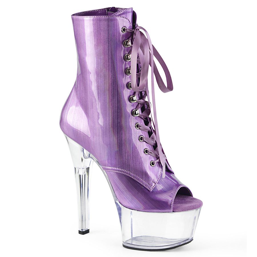 Women\'s Pleaser Aspire-1021BHG Ankle Boots Purple | 276WQIFVY