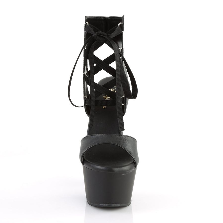 Women's Pleaser Aspire-600-14 Heels Black | 290KGYXBE