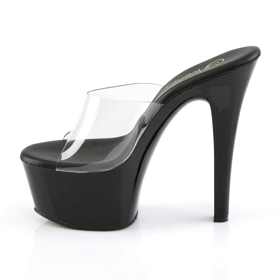 Women's Pleaser Aspire-601 Platform Sandals Black | 812OXKBQS