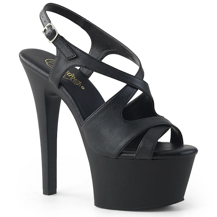 Women\'s Pleaser Aspire-630 Heels Black | 026BOXYMH