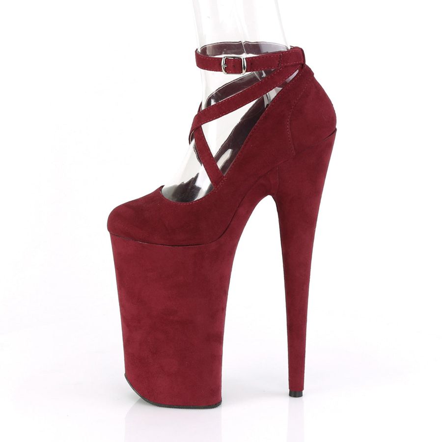 Women's Pleaser Beyond-087FS Pumps Burgundy | 549ABNHKZ