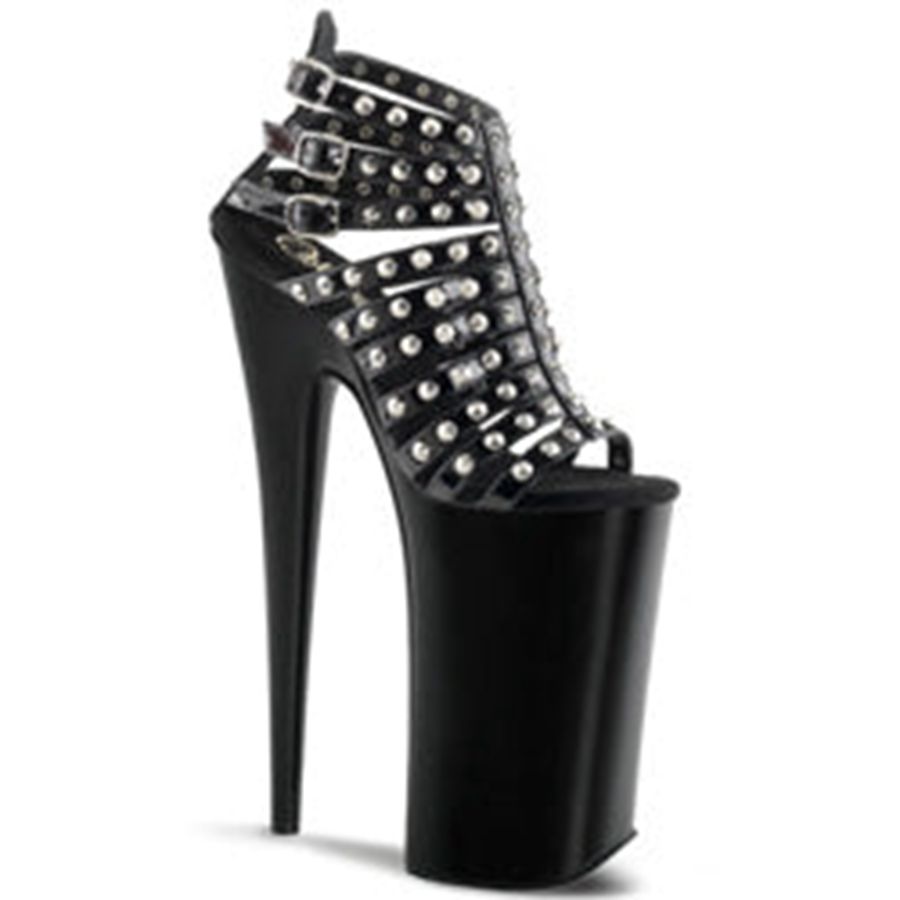 Women's Pleaser Beyond-093 Heels Black | 548ZJETRU