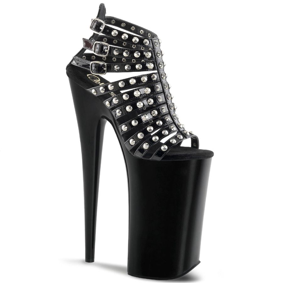 Women\'s Pleaser Beyond-093 Heels Black | 548ZJETRU