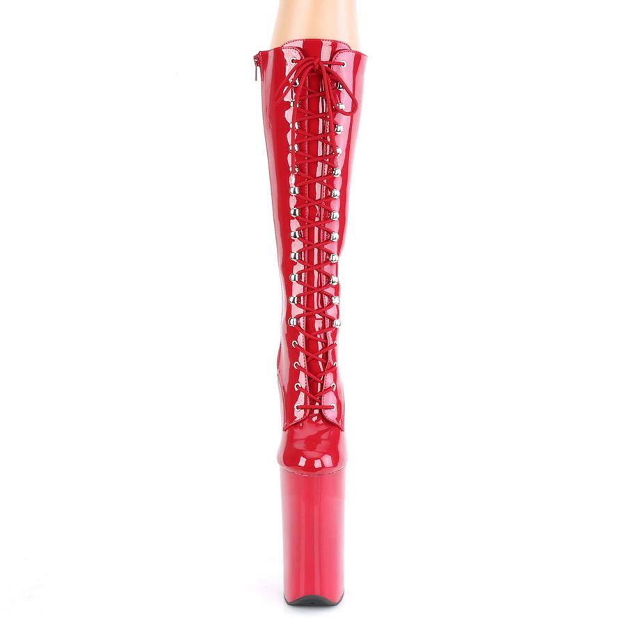 Women's Pleaser Beyond-2020 Knee High Boots Red | 643JYORKV