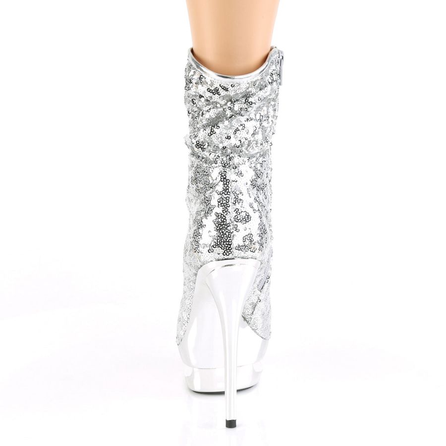 Women's Pleaser Blondie-R-1009 Ankle Boots Silver | 158IUOVRC