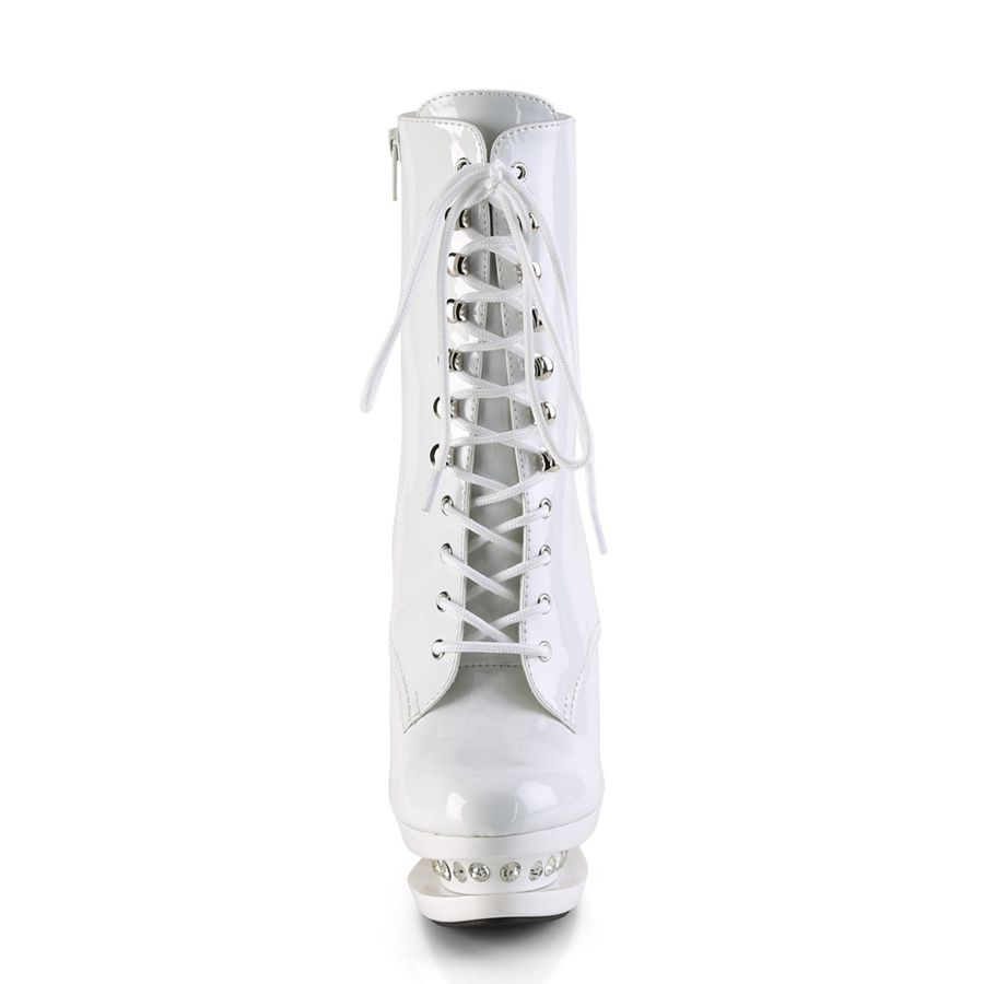 Women's Pleaser Blondie-R-1020 Ankle Boots White | 534IGMPTJ