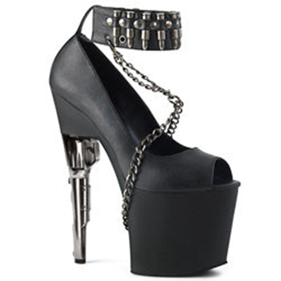 Women's Pleaser Bondgirl-783 Pumps Black | 780WGPATX