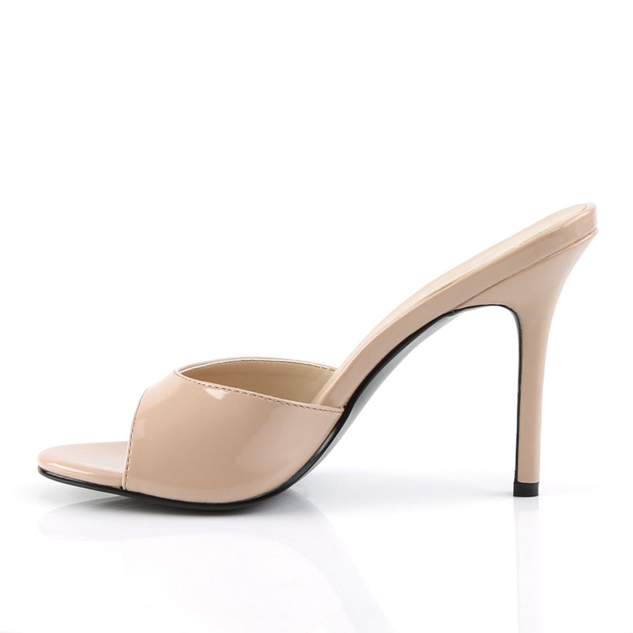 Women's Pleaser Classique-01 Heels Beige | 240IWYTJB