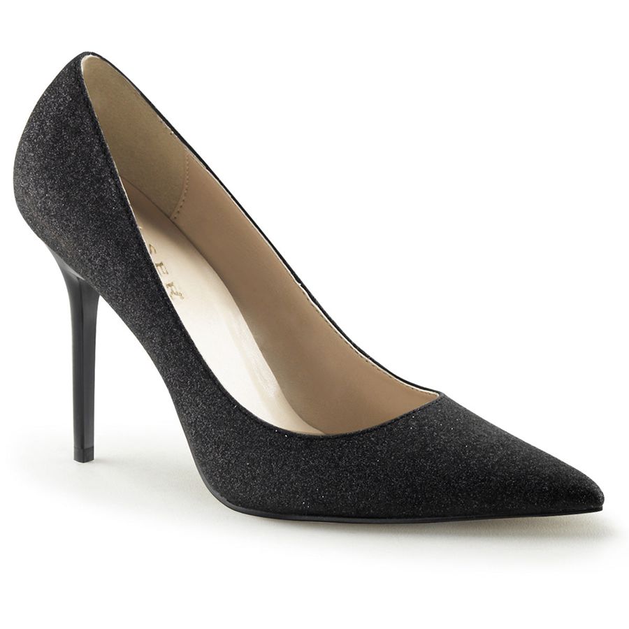 Women\'s Pleaser Classique-20G Pumps Black | 650ORPMDV